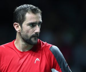 25.11.2022., Malaga - Jose Maria Martin Carpena Arena. Davis Cup by Rakuten. Polufinale, Alex de Minaur - Marin Cilic .  Photo: Sanjin Strukic/PIXSELL