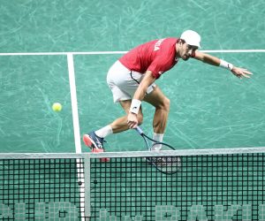 25.11.2022., Malaga - Jose Maria Martin Carpena Arena. Davis Cup by Rakuten. Polufinale, Thanasi Kokkinakis - Borna Coric. Photo: Sanjin Strukic/PIXSELL