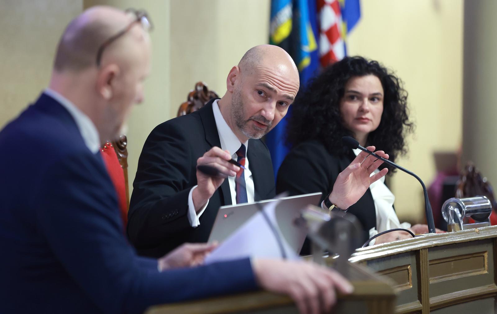 26.01.2023., Zagreb - 19. sjednica zagrebacke Gradske skupstine.  Photo: Sanjin Strukic/PIXSELL