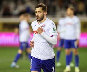 26.02.2022.,Split-Utakmica 25. kola Hrvatski Telekom Prve lige izmedju HNK Hajduk i HNK Rijeka na Poljudu.
 Photo: Ivo Cagalj/PIXSELL