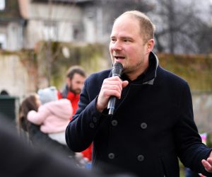 26.11.2022., Zagreb - Otvorenje prvog službenog parka i dječjeg igrališta na području Mjesnog odbora Silvije Strahimir Kranjčević, Trešnjevka Sjever Photo: Zoe Sarlija/PIXSELL