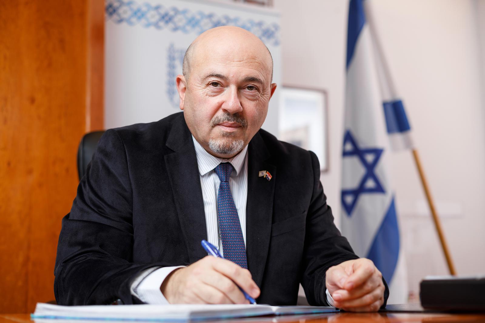 29.11.2022., Zagreb - Gary Koren, veleposlanik Izraela. 
 Photo: Tomislav Miletic/PIXSELL