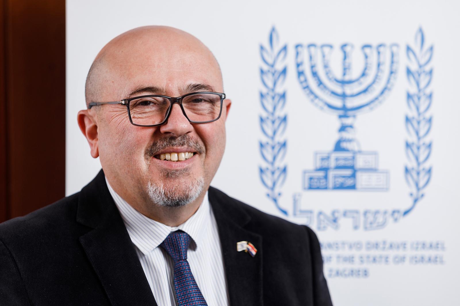 29.11.2022., Zagreb - Gary Koren, veleposlanik Izraela. 
 Photo: Tomislav Miletic/PIXSELL