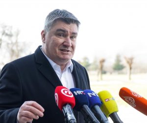 30.01.2023., U vojarni Pukovnik Predrag Matanovic predsjednik Republike i vrhovni zapovjednik Oruzanih snaga Republike Hrvatske Zoran Milanovic sudjelovao je na svecanom ispracaju 3. hrvatskog kontingenta u sklopu NATO aktivnosti ojacane prednje prisutnosti u Republici Litvi. Izjava predsjednika nakon ispracaja.  Photo: Luka Stanzl/PIXSELL