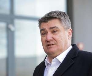 30.01.2023., U vojarni Pukovnik Predrag Matanovic predsjednik Republike i vrhovni zapovjednik Oruzanih snaga Republike Hrvatske Zoran Milanovic sudjelovao je na svecanom ispracaju 3. hrvatskog kontingenta u sklopu NATO aktivnosti ojacane prednje prisutnosti u Republici Litvi. Izjava predsjednika nakon ispracaja.  Photo: Luka Stanzl/PIXSELL