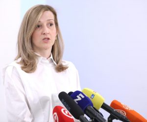 31.01.2023., Zagreb - Na konferenciji za medije  odrzanoj u Saboru zastupnica Mirela Ahemtovic komentirala je aktualne teme. Photo: Patrik Macek/PIXSELL