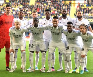 Soccer Football - LaLiga - Villarreal v Real Madrid - Estadio de la Ceramica, Villarreal, Spain - January 7, 2023 Real Madrid players pose for a team group photo before the match REUTERS/Pablo Morano Photo: Pablo Morano/REUTERS