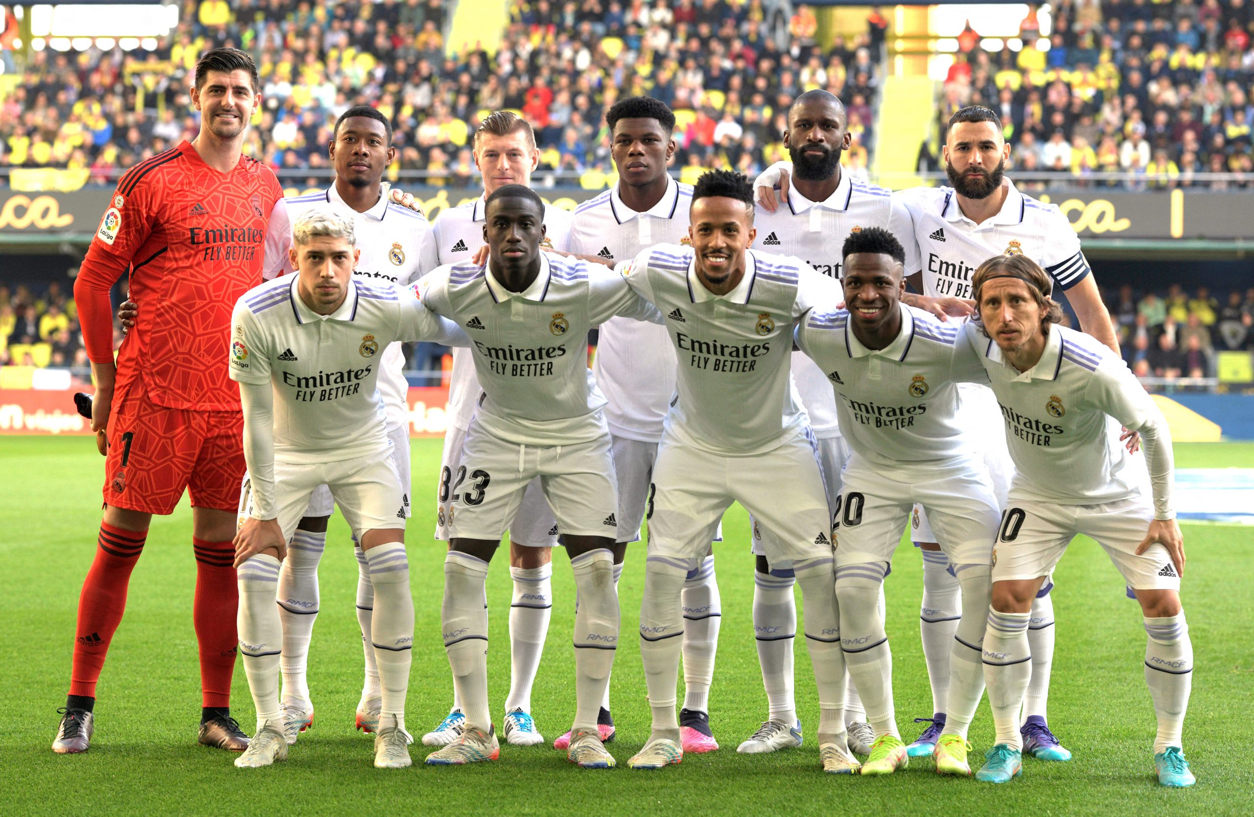 Soccer Football - LaLiga - Villarreal v Real Madrid - Estadio de la Ceramica, Villarreal, Spain - January 7, 2023 Real Madrid players pose for a team group photo before the match REUTERS/Pablo Morano Photo: Pablo Morano/REUTERS
