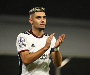 Soccer Football - Premier League - Fulham v Southampton - Craven Cottage, London, Britain - December 31, 2022 Fulham's Andreas Pereira applauds REUTERS/David Klein EDITORIAL USE ONLY. No use with unauthorized audio, video, data, fixture lists, club/league logos or 'live' services. Online in-match use limited to 75 images, no video emulation. No use in betting, games or single club /league/player publications.  Please contact your account representative for further details. Photo: David Klein/REUTERS