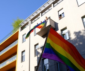 04.06.2022., Zagreb - 21. Povorka ponosa LGBTIQ+ zajednice, osoba i duginih obitelji Zagreb Pridea ove se godine odrzava pod sloganom "Dajte nam nasa cetiri zida!". Photo: Slaven Branislav Babic/PIXSELL