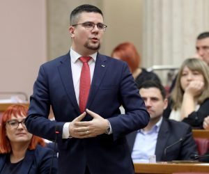 17.03.2023., Zagreb - Nakon aktualnog prijepodneva u Saboru zastupnici glasuju o povjerenju novim ministrima Branku Bacicu i Simi Erlicu. Domagoj Hajdukovic. Photo: Patrik Macek/PIXSELL