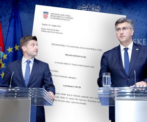 26.07.2019., Zagreb - Andrej Plenkovic i Zdravko Maric na konferenciji za medije predstavili cetvrti val porezne reforme. Photo: Patrik Macek/PIXSELL
