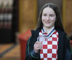 29.02.2020., Zagreb - U hotelu Holiday odrzana je svecanost dodjele priznanja sudionicima finala World Para Alpine Skiing Europa CUP-a. Lucija Smetisko. "nPhoto: Borna Filic/PIXSELL