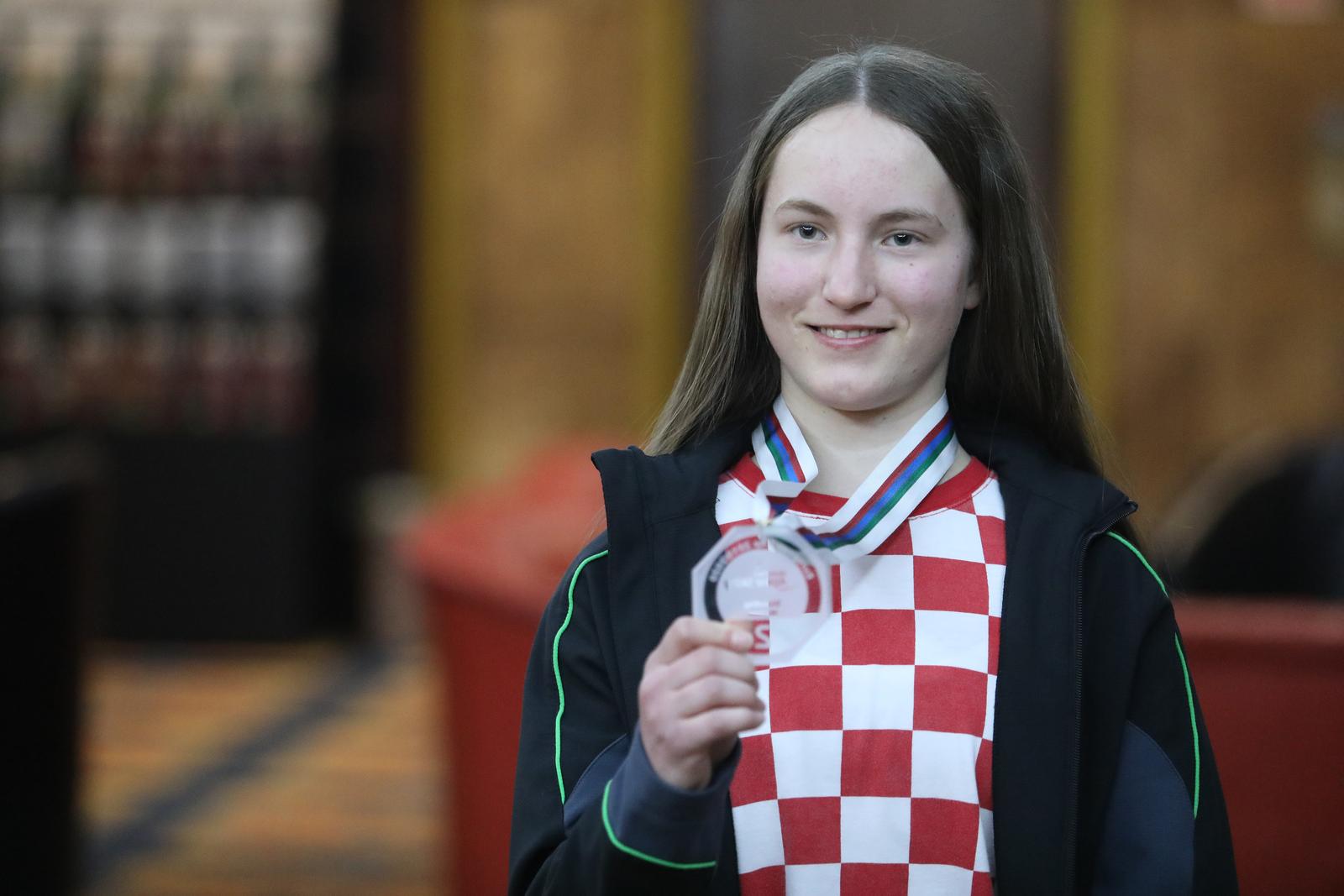 29.02.2020., Zagreb - U hotelu Holiday odrzana je svecanost dodjele priznanja sudionicima finala World Para Alpine Skiing Europa CUP-a. Lucija Smetisko. "nPhoto: Borna Filic/PIXSELL