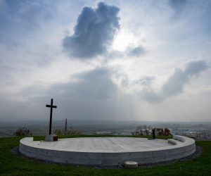 Grad Zabok 05.11.2018., Zabok -  Plato na kojem se nalazila kapela Sv. Helene, prve zupne crkve koja je ostecena u potresu 13.10.1775. rPhoto: Davor Puklavec/PIXSELL