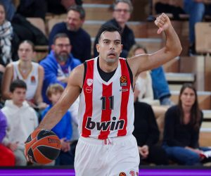 Kostas Sloukas Olympiakos BASKETBALL : AS Monaco vs Olympiakos - Euroleague - Monaco - 10/01/2023 NorbertScanella/Panoramic PUBLICATIONxNOTxINxFRAxITAxBEL