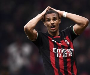 AC Milan v Tottenham Hotspur FC - UEFA Champions League Malick Thiaw of AC Milan looks dejected during the UEFA Champions League round of 16 football match between AC Milan and Tottenham Hotspur FC. Milan Italy Copyright: xNicolòxCampox