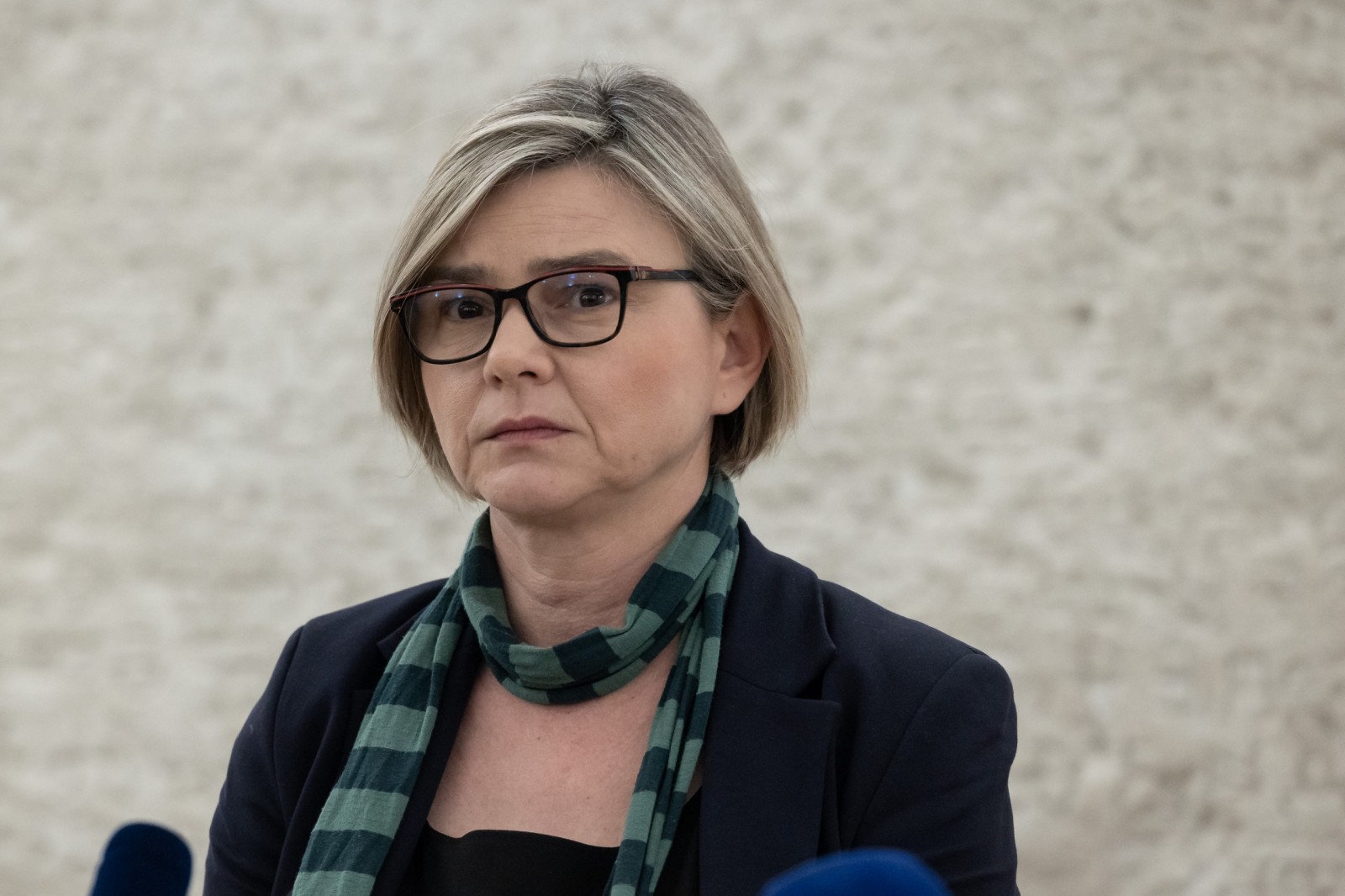 Zagreb, 16.01.2023. - Izjava za medije Sandre Benčić i Urše Raukar Gamulin o imenovnju ministara.
Na fotografiji Sandra Benčić.
foto HINA/ Edvard ŠUŠAK/ es