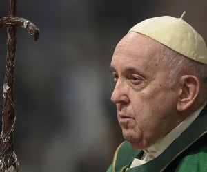 epa10422300 A handout picture provided by the Vatican Media shows Pope Francis presiding a Holy Mass on the Sunday of the Word of God at Saint Peter's Basilica, in Vatican City, 22 January 2023.  EPA/VATICAN MEDIA HANDOUT PHOTO TO BE USED SOLELY TO ILLUSTRATE NEWS REPORTING OR COMMENTARY ON THE FACTS OR EVENTS DEPICTED IN THIS IMAGE HANDOUT EDITORIAL USE ONLY/NO SALES
