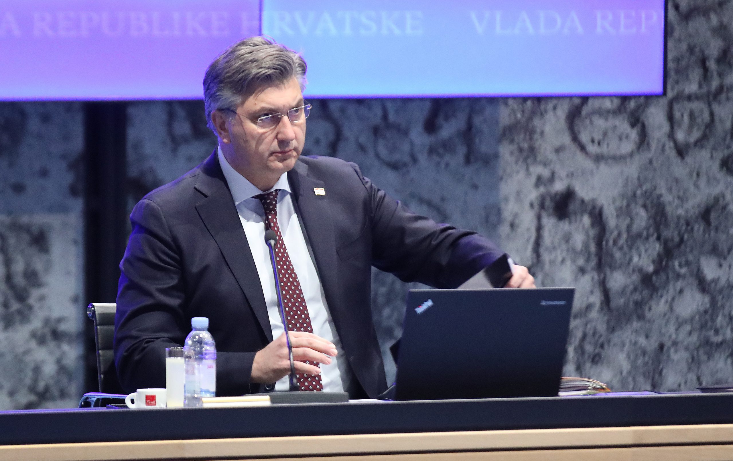 Zagreb, 08.02.2023. -  Redovita sjednica Vlade RH. Na fotogrfiji Andrej Plenković.
foto HINA/ Admir BULJUBAŠIĆ/ abu