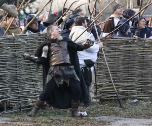 Donja Stubica 11.02.2023. - Obilježavanje 450. obljetnice i uprizorenju Seljačke bune kod dvorca Stubički Golubovec. 
foto HINA/ Admir BULJUBAŠIĆ/ abu
