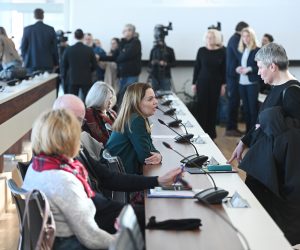 Split, 13.02.2023. - Predstaljanje mjere "Uspostava provjere medijskih činjenica i sustava javne objave podataka".  foto HINA/ Mario STRMOTIĆ/ ms