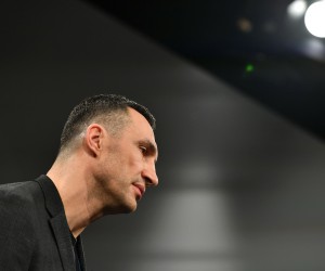 epa10476742 Mayor of Kyiv and Leader of the Party of the Ukrainian Democratic Alliance for Reforms Vitali Klitschko attends the 59th Munich Security Conference (MSC) in Munich, Germany, 19 February 2023. More than 500 high-level international decision-makers meet at the 59th Munich Security Conference in Munich during their annual meeting from 17 to 19 February 2023 to discuss global security issues.  EPA/ANNA SZILAGYI