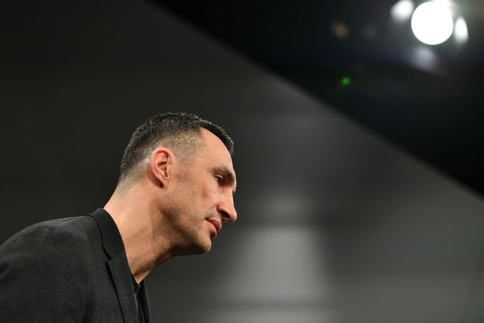 epa10476742 Mayor of Kyiv and Leader of the Party of the Ukrainian Democratic Alliance for Reforms Vitali Klitschko attends the 59th Munich Security Conference (MSC) in Munich, Germany, 19 February 2023. More than 500 high-level international decision-makers meet at the 59th Munich Security Conference in Munich during their annual meeting from 17 to 19 February 2023 to discuss global security issues.  EPA/ANNA SZILAGYI