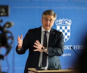 02.02.2023,.Z agreb, NSK - Redovna sjednica Vlade RH. Izjava Andreja Plenkovica.    Photo: Jurica Galoic/PIXSELL