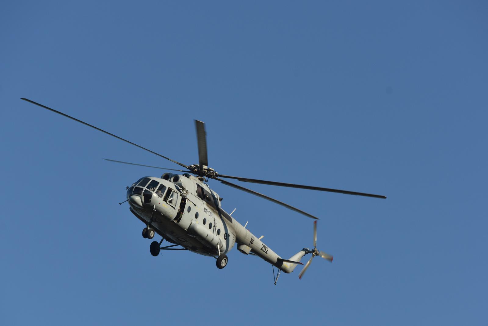 04.08.2019., Kijevo - Helikopter Hrvatske vojske MI-8.rPhoto: Hrvoje Jelavic/PIXSELL