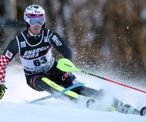 05.01.2020., Zagreb, Sljeme - Prva voznja muskog slaloma Audi FIS Svjetskog skijaskog kupa Snow Queen Trophy. NIKIC Leon Photo: Goran Stanzl/PIXSELL