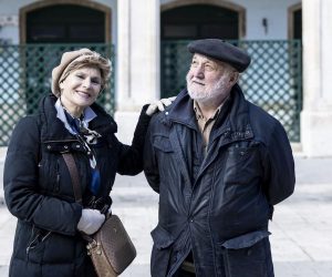 05.02.2023., Split - Jadranka Mardesic, splitska cakavska pjesnikinja i predsjednica Udruge Marko Uvodic Splicanin, te dr.sc. Josko Bozanic, profesor kroatistike na FF u Splitu, predsjednik Katedre Cakavskog sabora u Splitu i poznati pjesnik na cakavici otoka Visa. Photo: Milan Sabic/PIXSELL