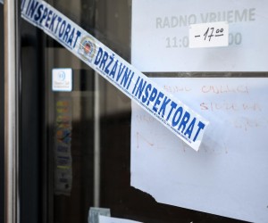7.2.2021., Zagreb - Drzavni inspektorat zatvorio bistro Passage kod DragasarPhoto: Zoe Sarlija/PIXSELL