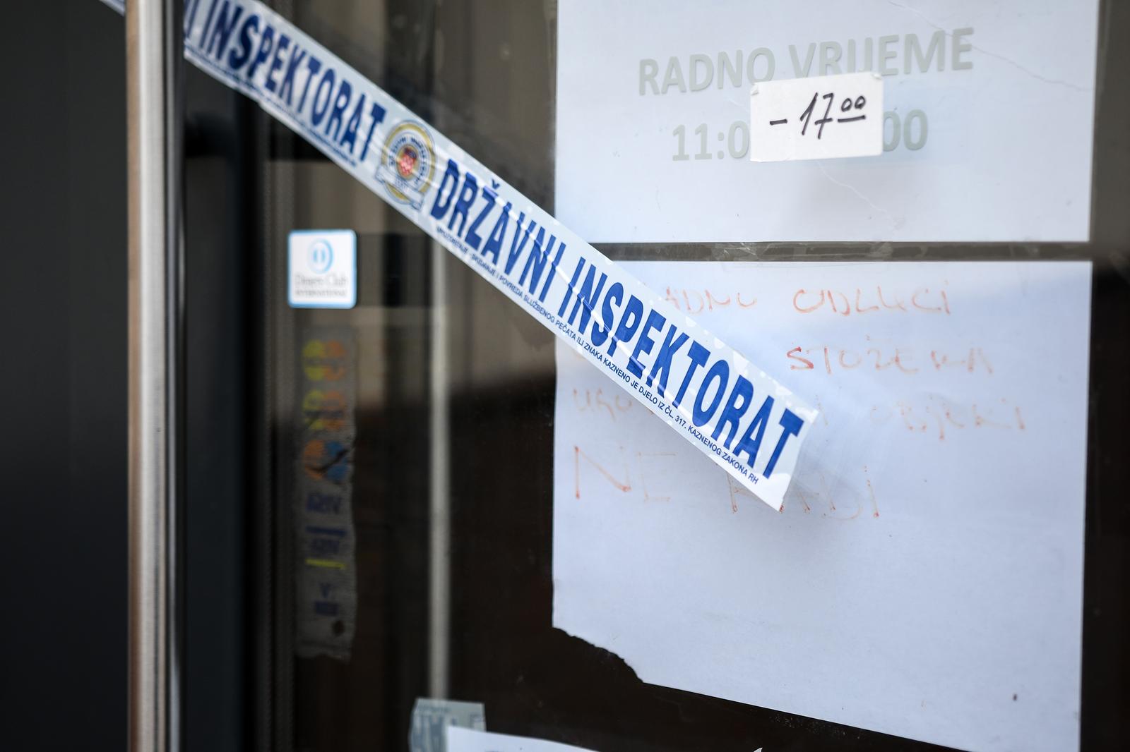 7.2.2021., Zagreb - Drzavni inspektorat zatvorio bistro Passage kod DragasarPhoto: Zoe Sarlija/PIXSELL