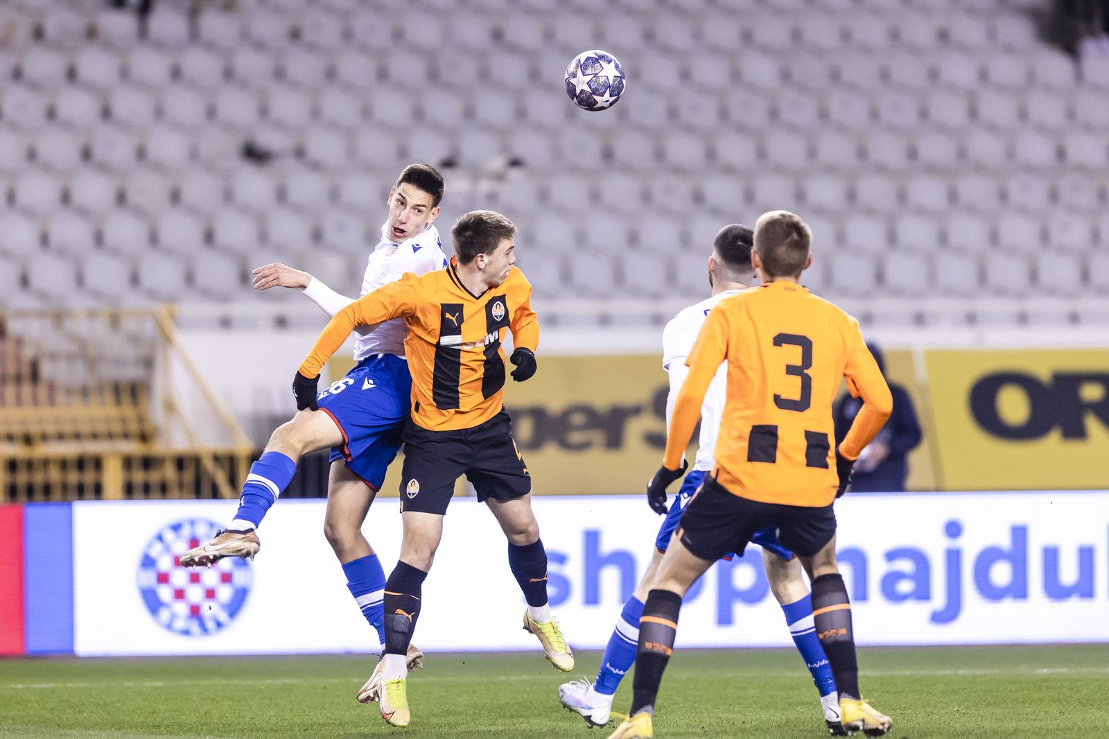 08.02.2023., Split - Utakmica doigravanja juniorske Lige prvaka: Hajduk-Sahtar.
Photo: Miroslav Lelas/PIXSELL Photo: Miroslav Lelas/PIXSELL