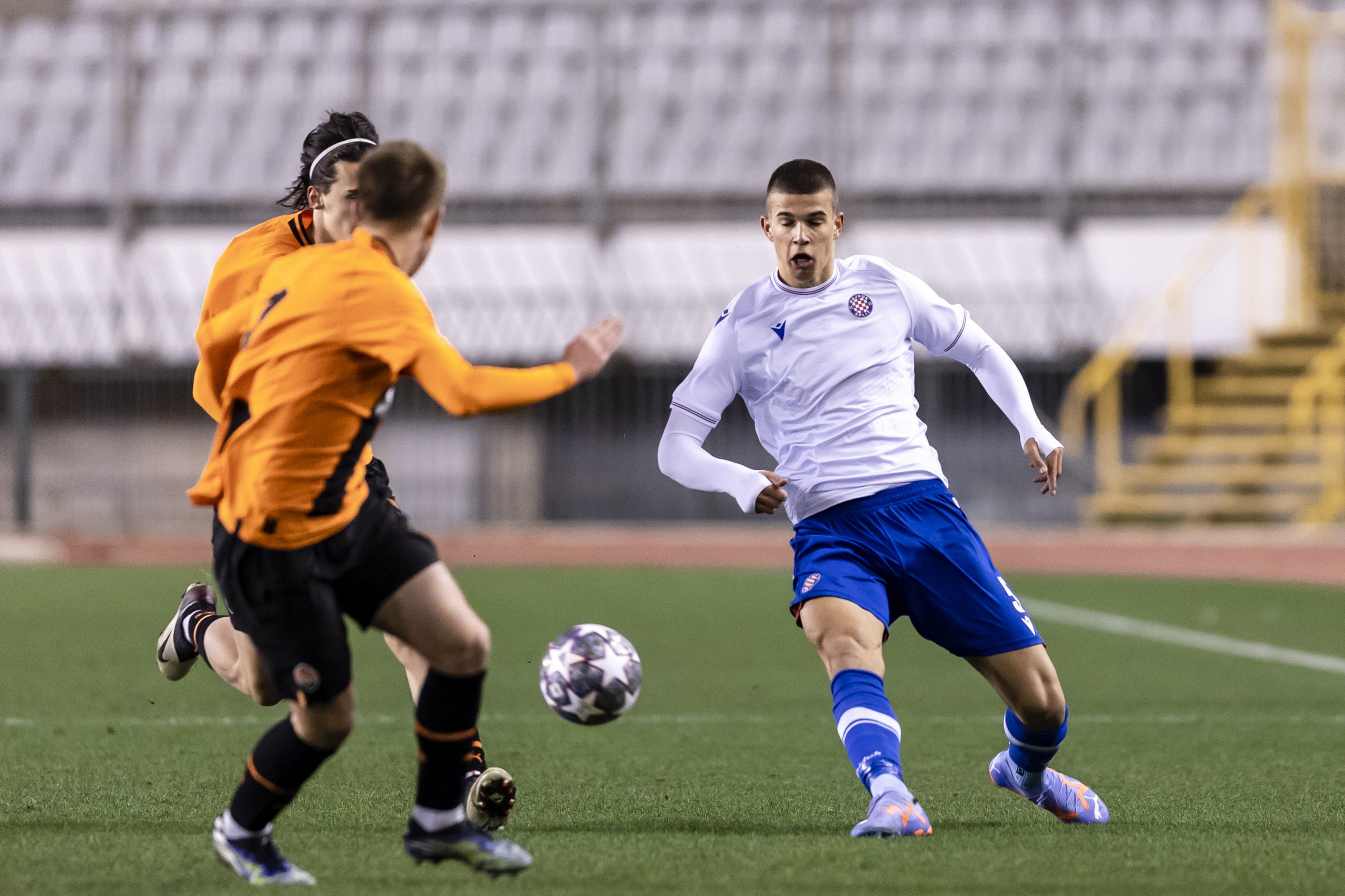 08.02.2023., Split - Utakmica doigravanja juniorske Lige prvaka: Hajduk-Sahtar.
Photo: Miroslav Lelas/PIXSELL Photo: Miroslav Lelas/PIXSELL