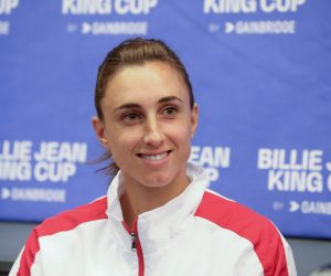 07.11.2022., Rijeka - U dvorani Zamet odrzana je konferencija za medije hrvatske zenske teniske reprezentacije uoci susreta Hrvatska i Njemacka u Billie Jean King kupu. Petra Martic   Photo: Goran Kovacic/PIXSELL