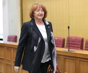 09.02.2023., Zagreb - U nastavku danasnje plenarne sjednice Sabora Glavna drzavna odvjetnica Zlata Hrvoj Sipek podnosi izvjesce o radu drzavnih odvjetnistava za 2021. godinu. Photo: Patrik Macek/PIXSELL