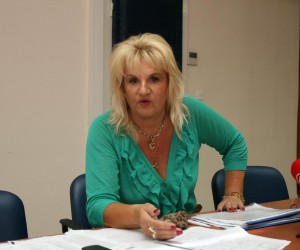 11.07.2013., Rijeka - Radmila Belobraji Cahut, predsjednica Sindikata medicinskog osoblja, odrzala je konferenciju za medije uoci otkaza djelatnicima u KBC-u.  rPhoto: Goran Kovacic/PIXSELL