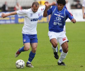 14.05.2008., Split - U uzvratnom susretu finala Hrvatskog nogometnog kupa Hajduk i Dinamo odigrali bez pogodaka, dok je u prvom susretu Dinamo bio bolji od Hajduka 3:0 cime su Modri osigurali 9. naslov pobjednika Kupa. Mladen Bartolovic, Etto."nPhoto: Ivo Cagalj/PIXSELL