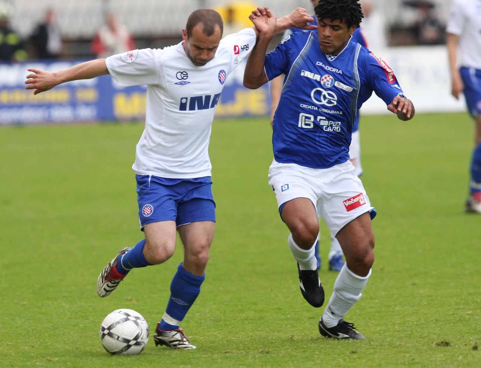 14.05.2008., Split - U uzvratnom susretu finala Hrvatskog nogometnog kupa Hajduk i Dinamo odigrali bez pogodaka, dok je u prvom susretu Dinamo bio bolji od Hajduka 3:0 cime su Modri osigurali 9. naslov pobjednika Kupa. Mladen Bartolovic, Etto."nPhoto: Ivo Cagalj/PIXSELL