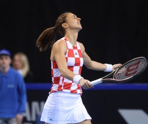 11.11.2022., Rijeka - Billie Jean King Cup, Hrvatska protiv Njemacke, teniski mec izmedu Petre Martic i Eve Lys.   Photo: Nel Pavletic/PIXSELL