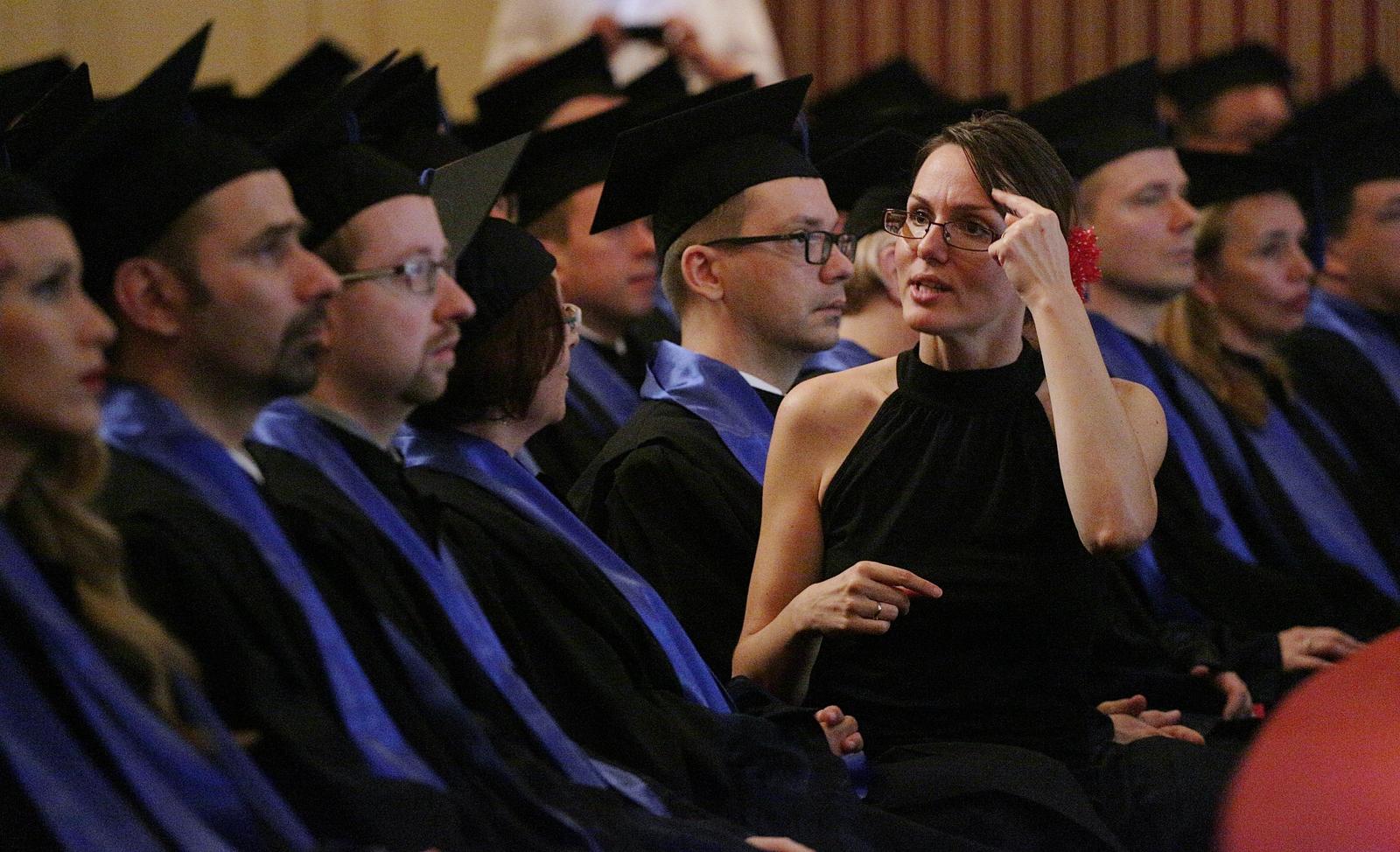 12.07.2015., Zagreb - Danas je na Zagrebackom sveucilistu promovirano 404 doktora znanosti i umjetnosti. Svecana dodjela diploma, pod vodstvom rektora Damira Borasa,  odrzana je u zgradi HNK.Photo: Zarko Basic/PIXSELL