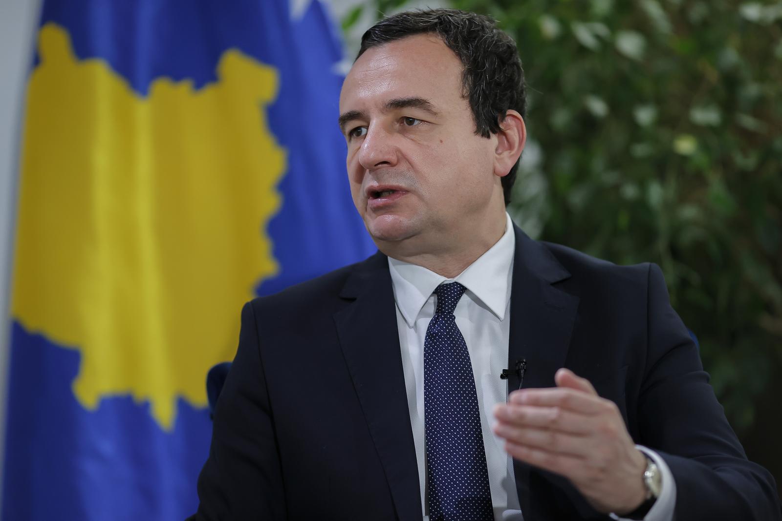 10.09.2022., Pristina, Kosovo - Albin Kurti, premijer Kosova, tijekom intervjua.  Photo: Valdrin Xhemaj/PIXSELL