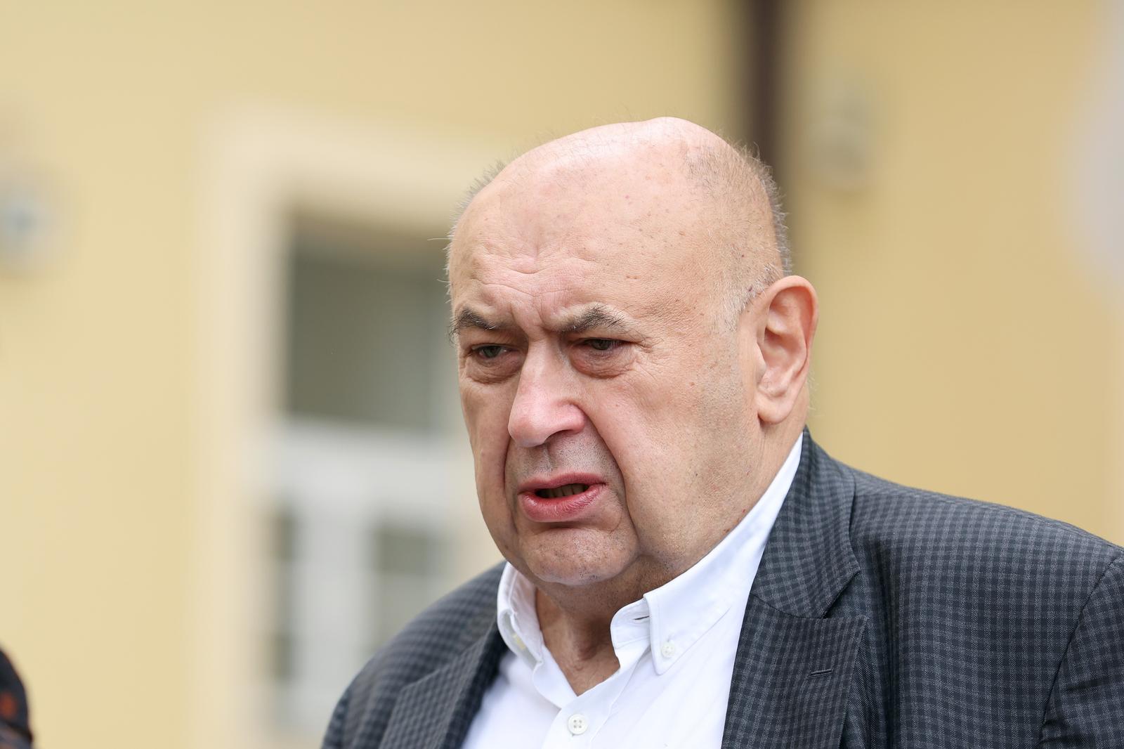 12.10.2022., Zagreb - Odvjetnici Cedo Prodanovic i Jadranka Slokovic obratili se medijima nakon presude Ivi Sanaderu na Opcinskom kaznenom sudu. Photo: Luka Stanzl/PIXSELL