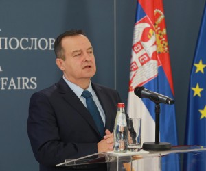 13, January, 2023, Belgrade - Minister of Foreign Affairs Ivica Dacic organized a New Year's reception for members of the Government and the diplomatic corps. Ivica Dacic. Photo: Milos Tesic/ATAImages

13, januar, 2023, Beograd - Ministar spoljnih poslova Ivica Dacic je organizovao novogodisnji prijem za clanove Vlade i diplomatski kor. Photo: Milos Tesic/ATAImages Photo: Milos Tesic/ATA Images/PIXSELL