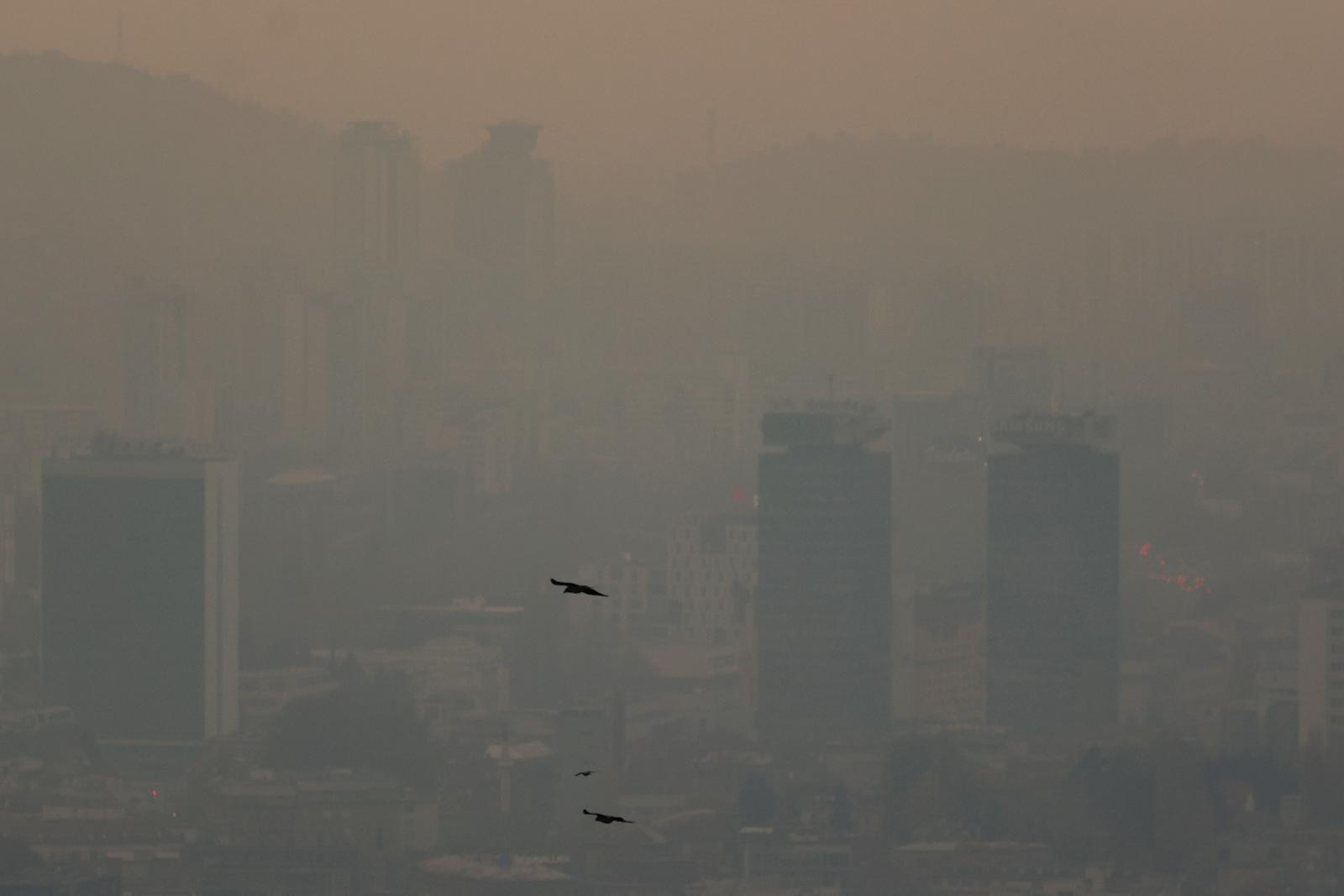 14.11.2022., Sarajevo, Bosna i Hercegovina - Sarajevo je danas medju najzagadjenijim gradovima na svijetu. Photo: Armin Durgut/PIXSELL