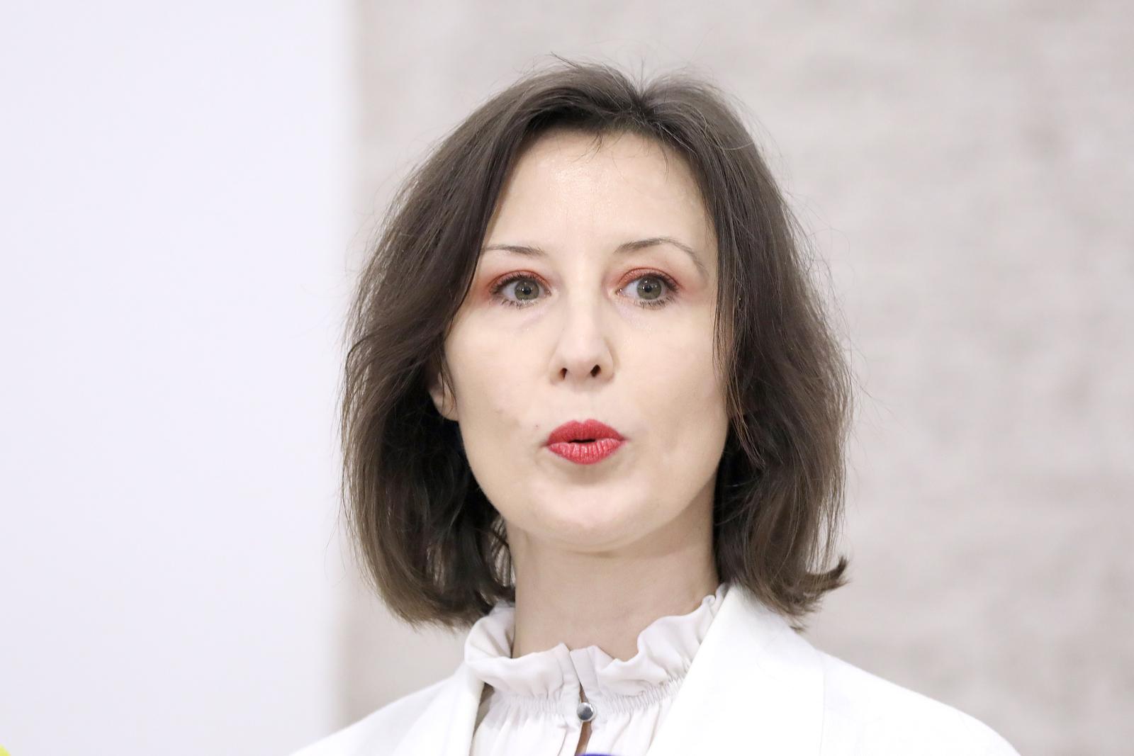 14.12.2022., Zagreb - Na konferenciji za medije odrzanoj u Saboru o aktualnim temema govorila je Dalija Oreskovic. Photo: Patrik Macek/PIXSELL
