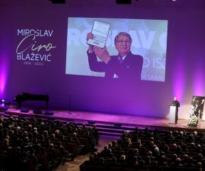 15.02.2023., Zagreb - U KD Vatroslav Lisinski odrzana je komemoracija za Miroslava Ciru Blazevica. Photo: Robert Anic/PIXSELL