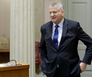 15.12.2016., Zagreb - Sabor glasovanjem o proracunu za 2017. godinu i drugim raspravljenim tockama dnevnog reda zavrsava svoju drugu sjednicu. Franjo Lucic.rphoto: Patrik Macek/PIXSELL